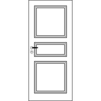 JOKA-Innentür Weißl. 9010 MDF-KLASS.E 54 Facett.-Kante, BB-Schloss Flüsterkomfort