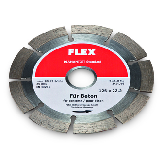 Flex Trennscheibe Diamant D-TCS S 125x22,2 für Beton/Stein 349046