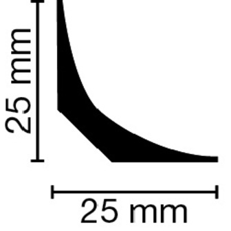 Hohlkehlprofil 25/25 JOKA LEISTENPROGRAMM