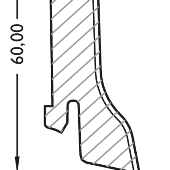 Sockelleiste 22x60 mm 