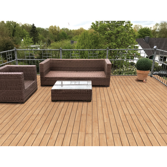 Robinie Terrassendiele 22x120mm keilgez. KD 14-16%, einseitig glatt gehobelt