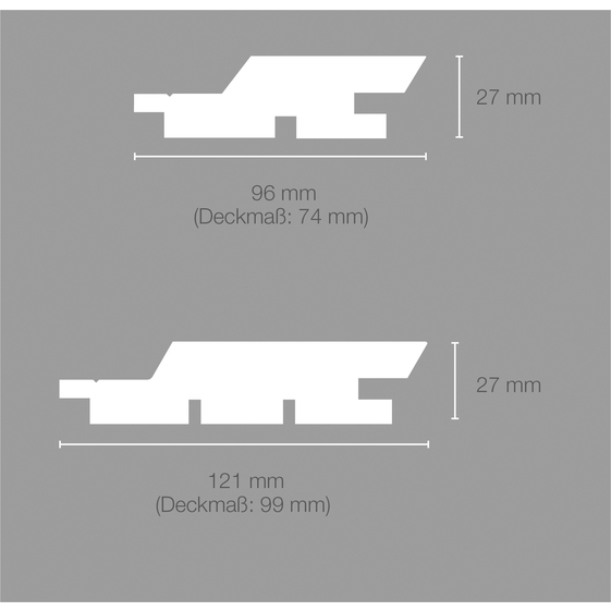 Trendliner Natur 27x96 N+F heimische Lärche, gehobelt o.strukturrau